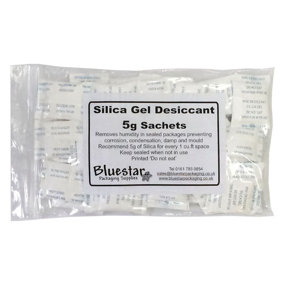 Silica Gel Desiccant - 5g Sachets - Pack of 25