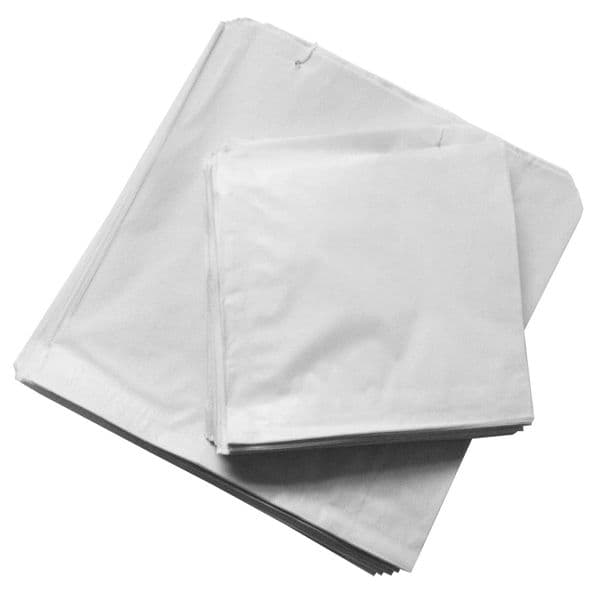 White Sulphite Paper Bags - Strung - 8.5