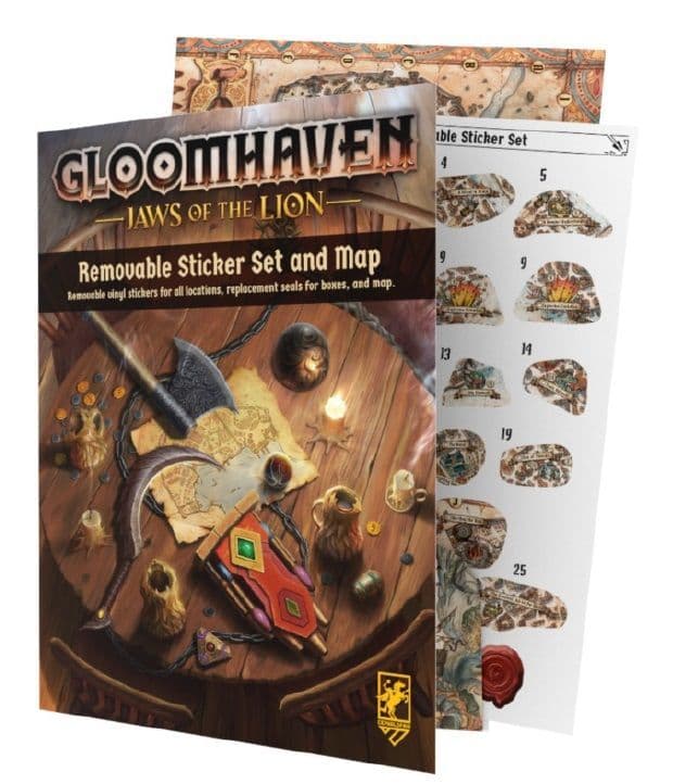 Gloomhaven Jaws of the Lion Removable Sticker Set