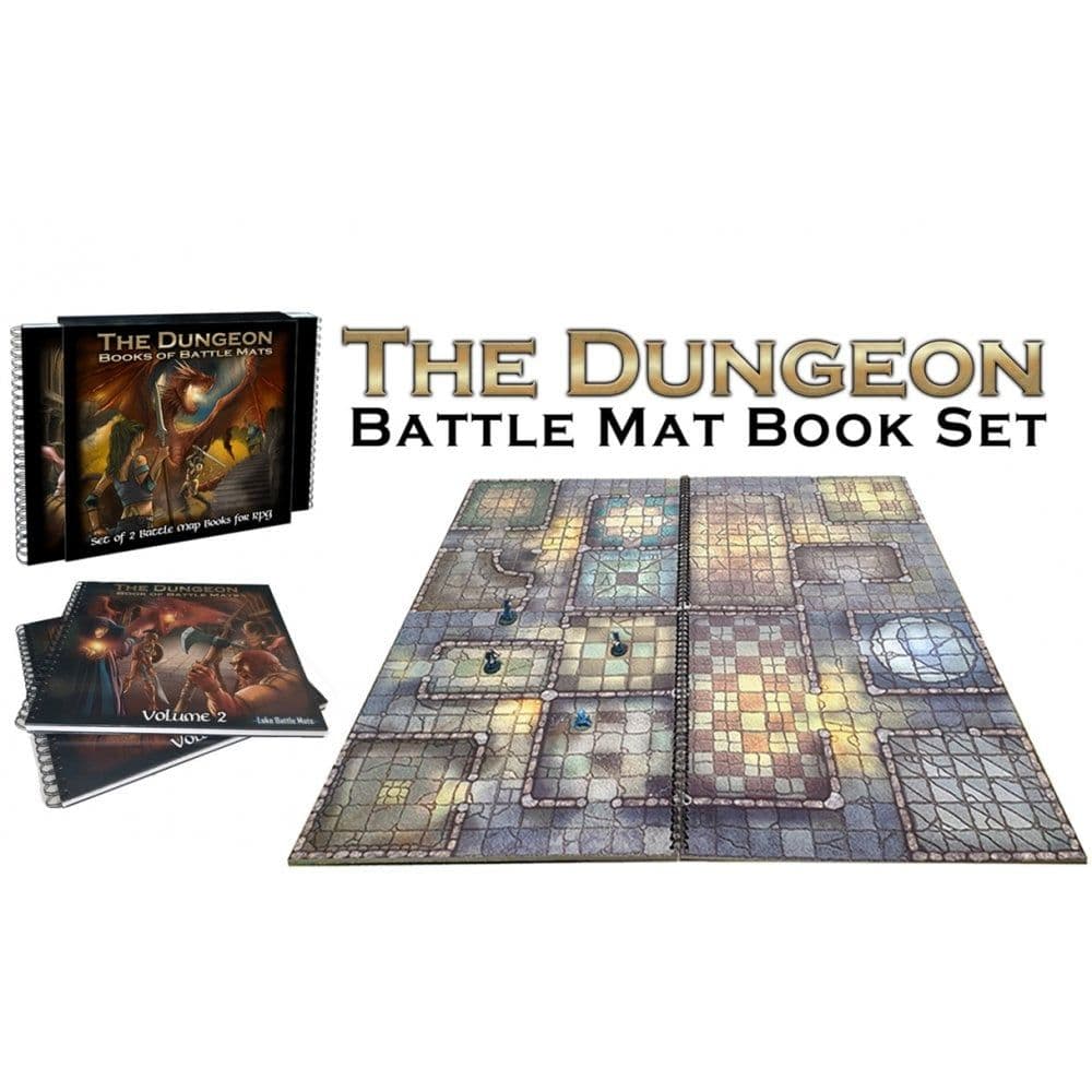 thumbnail image 2 of Dungeon Books Of Battle Mats - Modular RPG Map Set For Tabletop Gaming 2 of 13