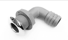 Skin Fitting Stainless Steel & Tough Fibre 38mm