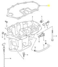 Suzuki DF25 DF30 Oil Pan Gasket