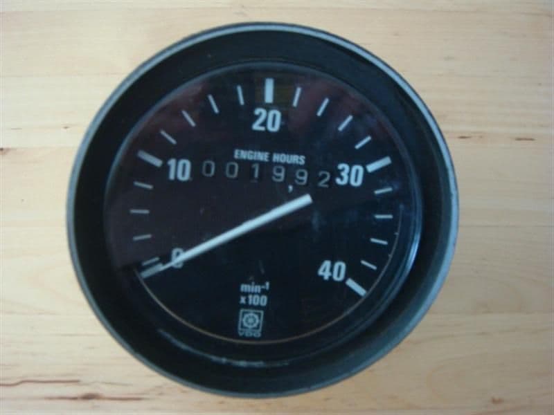 Tachometer VDO with Hour Meter 4000RPM