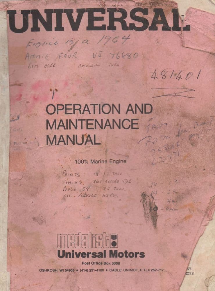 Universal Marine Engine Operation and Maintenance Manual