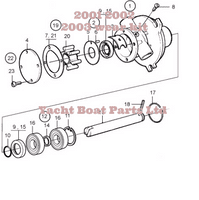 2001 2002 2003 2003T series saltwater pump wear kit Volvo Penta 21951368