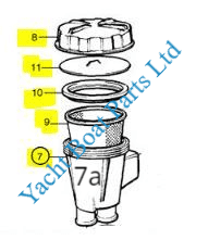 Kit de conversion filtre à eau de mer Volvo Penta 30-44 / KA(M)D 300