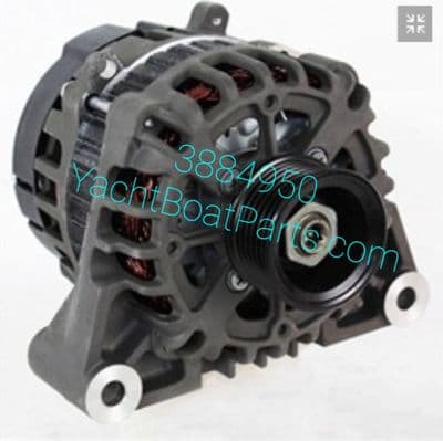 3884950  75A Alternator for 3.0,  4.3, 5.0, 5.7 and 8.1 red and black volvo gas / petrol engines