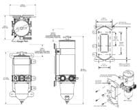 Racor Turbine 900 series filter housing
