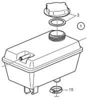Header tank / Expansion Tank with Cap 3840810