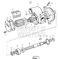 Impeller suits  Volvo TAMD63 part no. 24139373