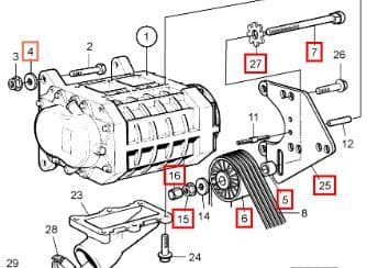 Poulie De Tension De Courroie Pour Volvo Penta KAD 32 42 43 Diesel - Référence 861563 877180 - Neuf