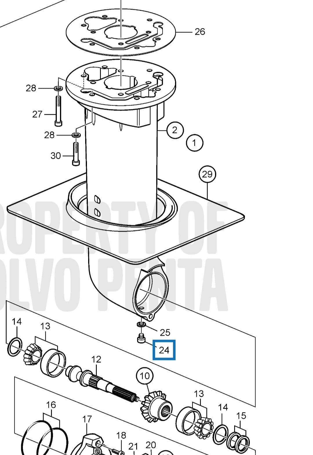 Volvo Penta Genuine OEM Drain/Vent Plug With O-Rings – Kit 3854539 3852045 3855081