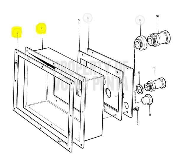 Panel Box 862065 for instrument panel 3587075