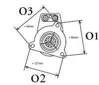 Starter Motor 881681 was 847306, 843511