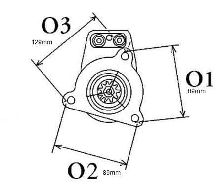 Starter Motor 881683 was 847307 3803600 