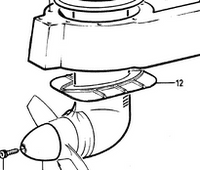 Volvo Penta 22303438,  854932 Saildrive Mounting Rubber Gasket and Hull Fairing Seal