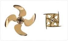 Volvo Penta 4-Blade Shaft / Right Hand Folding Propeller