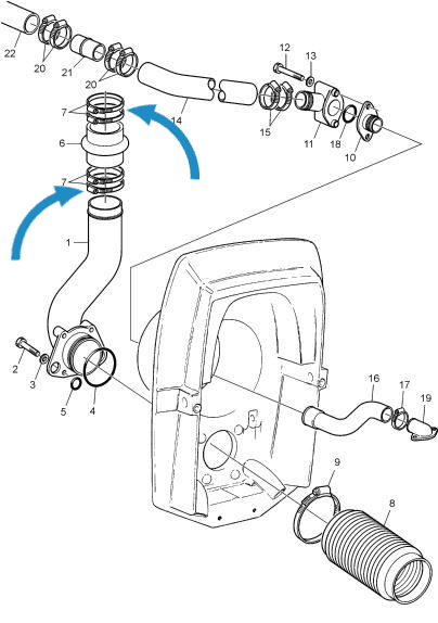 Volvo Penta  Exhaust Hose Clamp 982694