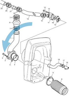 Volvo Penta Flange Screw 975103 replacing 947790