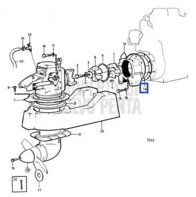 Volvo Penta Gasket 834211 for 110 Saildrive.