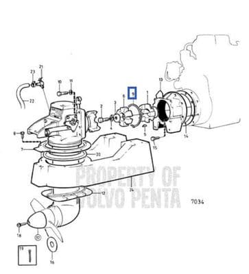 Volvo Penta Gasket 853946 for 110 Saildrive.