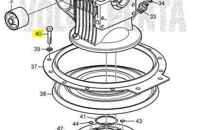 Volvo Penta Hex Socket Screw 946541 for clamping ring