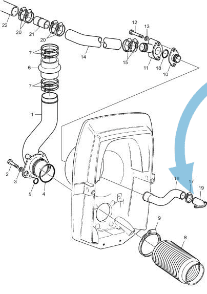 Volvo Penta Hose Connection 872752