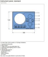 Volvo Penta Instrument Panel Standard, Start Button 872798