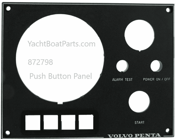 Volvo Penta Instrument Panel Standard, Start Button 872798