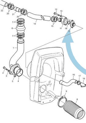 Volvo Penta Nipple 872334