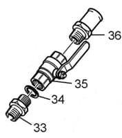 Volvo Penta Saildrive Seacock ball valve  Bronze, DZR, stainless