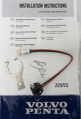 Volvo Penta Trim Sensor Kit 22314183, replaces 873531 and 828726