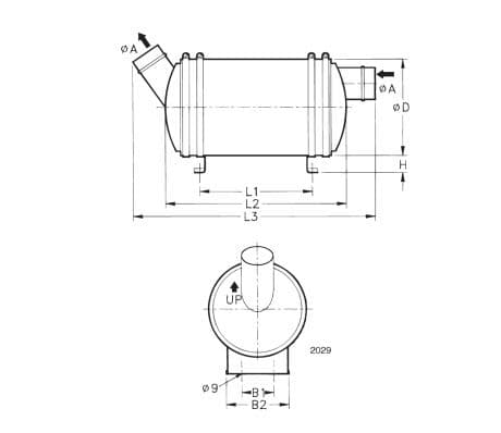 Volvo Water Lock Silencer Exhaust