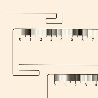 A5 Clip-On Ruler