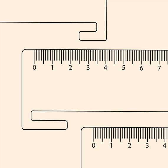 A5 Clip-On Ruler