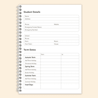 Extra Value Student Planner | A5 | Secondary School Homework Diary