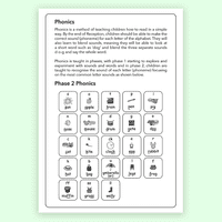 KS1 Reading Record with Phonics