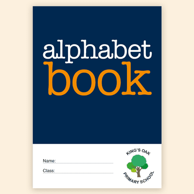 Personalised Primary School Alphabet Book – Packs of 100 – BAB02