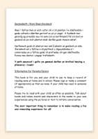 Primary School Reading Record – Bilingual (Welsh) – RRS12