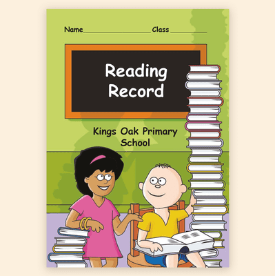 Primary School Reading Record – Personalised Cartoon – RRB01
