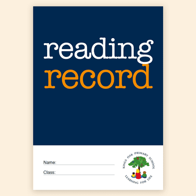 Primary School Reading Record – Personalised Colour – RRB02