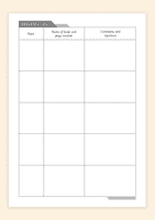Primary School Reading Record – Standard Bees – RRS07