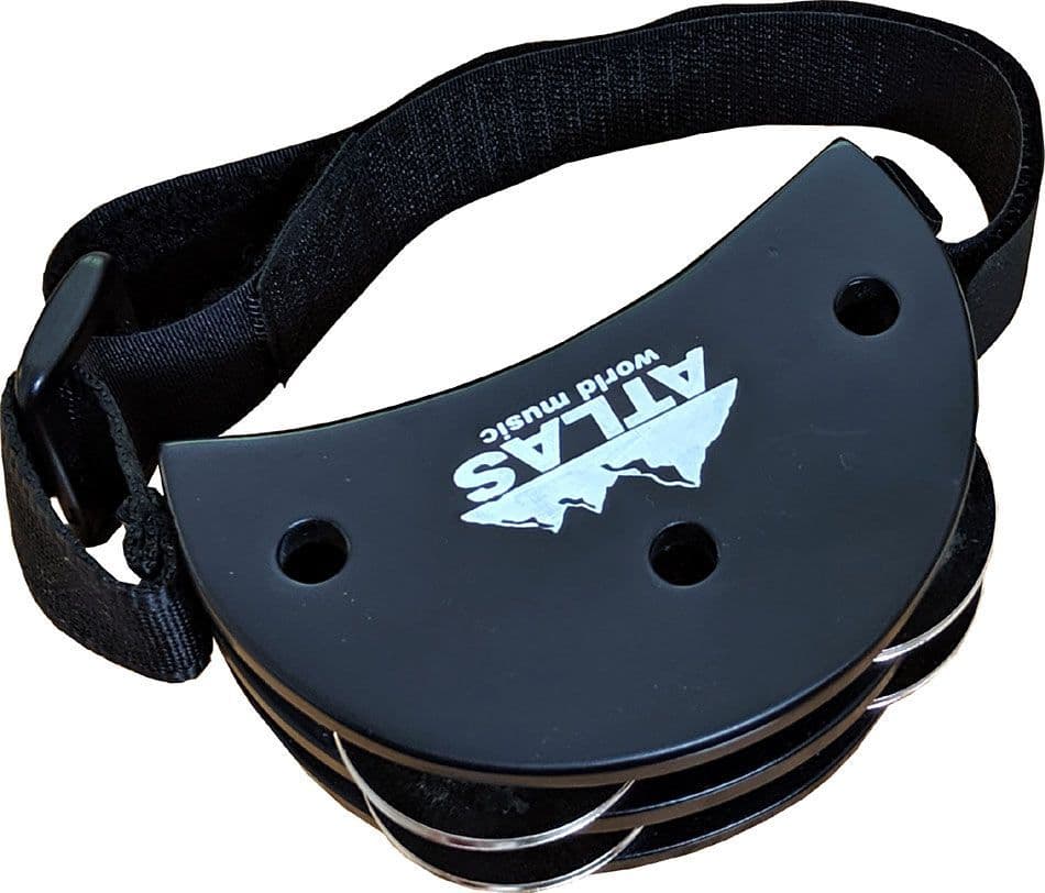 Atlas Foot Tambourine 4 Jingle Pairs