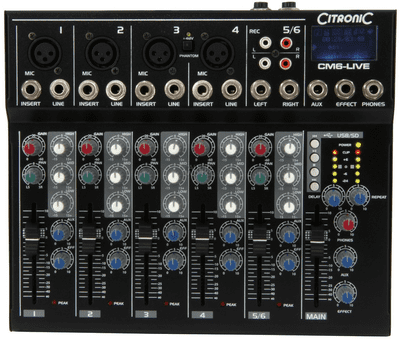 Citronic CM6-Live Mixing Desk
