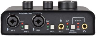 Citronic USB Audio Interface, 173.650UK, USB 2+1