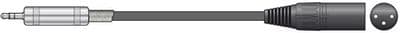 Classic 3.5mm TRS Jack to XLRM Lead (0.5m)