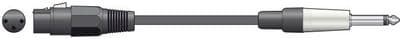 CLASSIC XLRF to 6.3mm MONO JACK LEADS (12m)