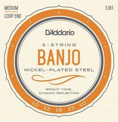 D'Addario EJ61 5 String Banjo Strings