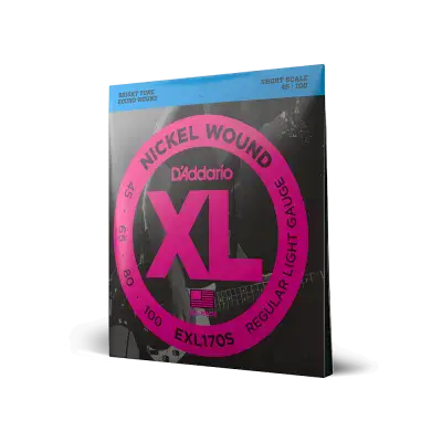 D'Addario EXL170S Short-Scale Bass Strings, 45-100