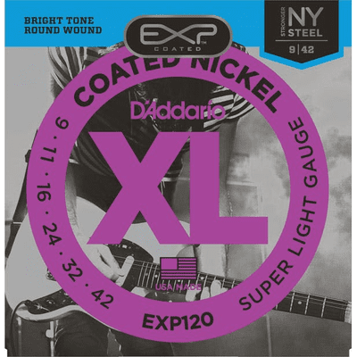 D'Addario EXP120 Coated 09-42